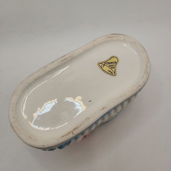 Nursery Decor Vintage Ceramic Pots Made in Japan ABC'S Baby Shoes Set 3 - Picture 6 of 16